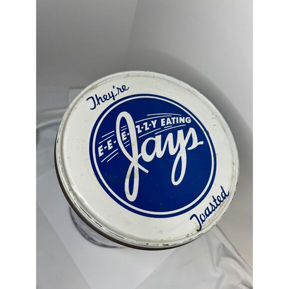 Vintage Jays Potato Chip Tin Can 1 Lb - Picture 3 of 8